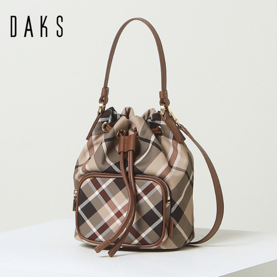 Checkered best sale bucket bag