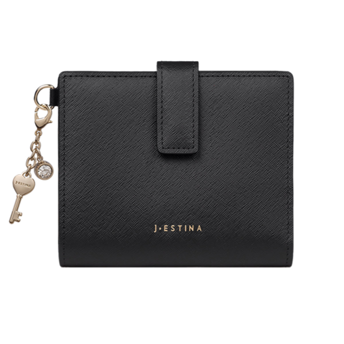 J.ESTINA LUCY Slim Bifold Wallet Black Bill Credit Card ID Card Wallet / from Seoul, Korea