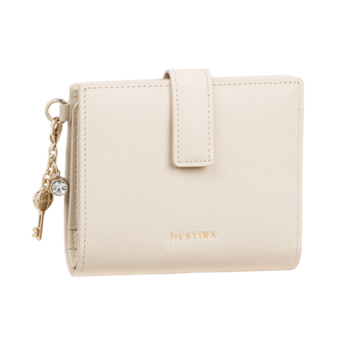 J.ESTINA LUCY Slim Bifold Wallet White Bill Credit Card ID Card Wallet / from Seoul, Korea