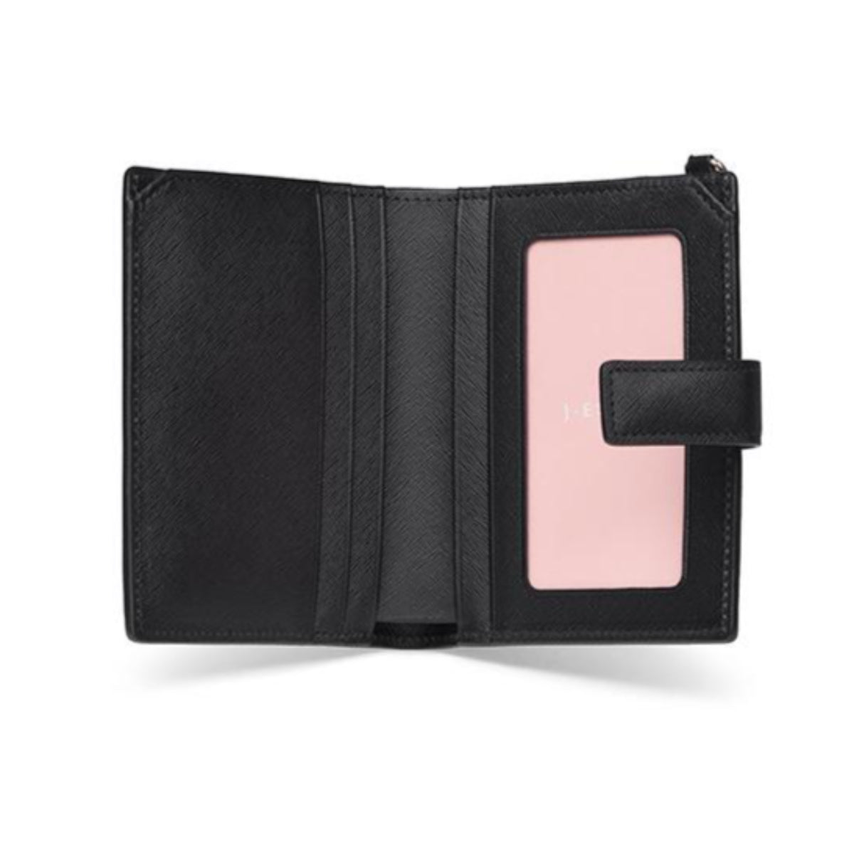 J.ESTINA LUCY Slim Bifold Wallet Black Bill Credit Card ID Card Wallet / from Seoul, Korea