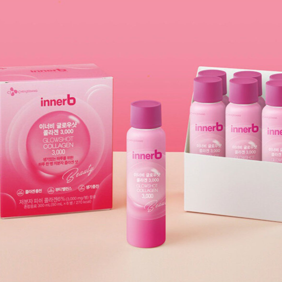 Inner B Glow Shot Collagen 3,000mg 12 bottles(50ml/bottle*12) Inner Beauty Elastin K-beauty
