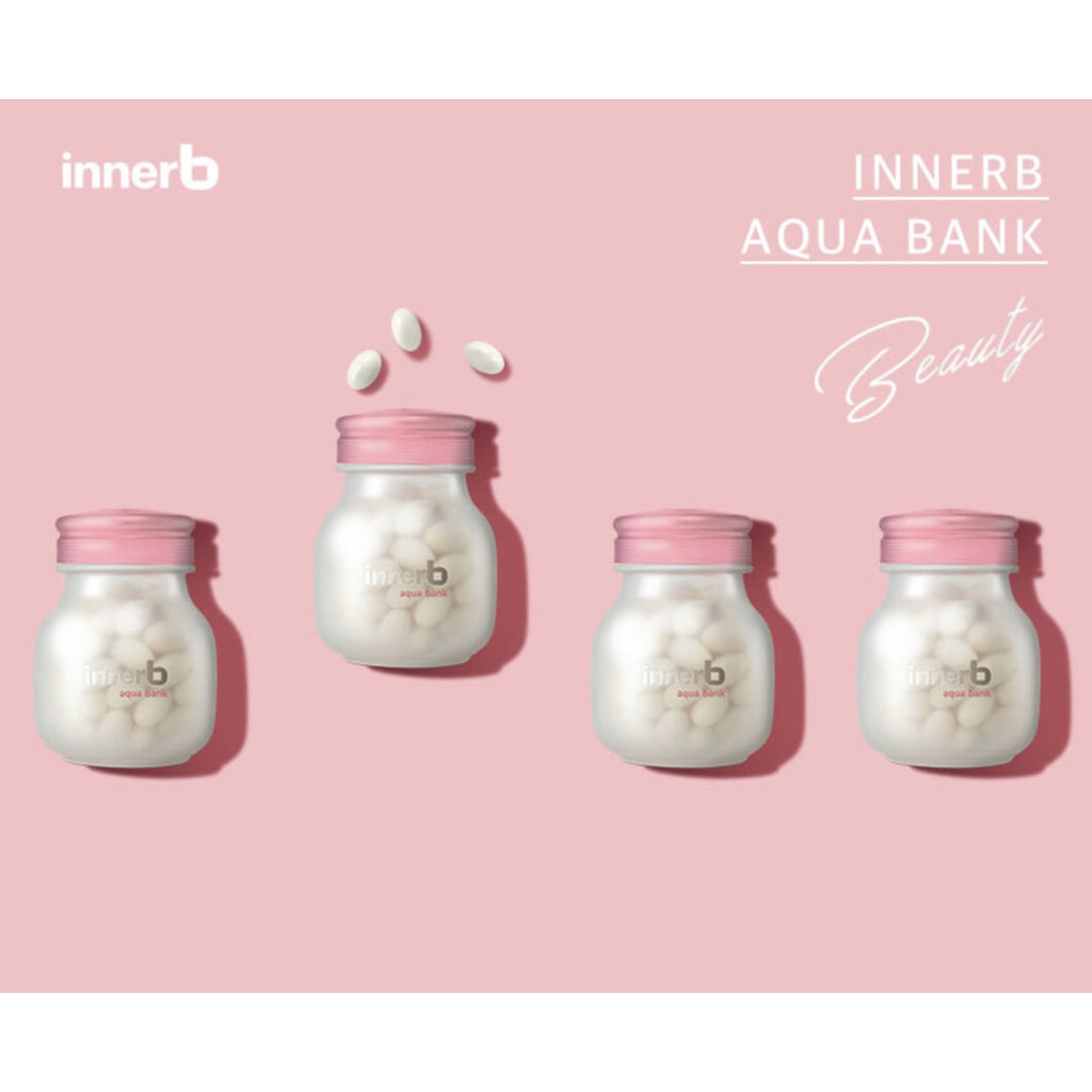 Inner B Aqua Bank 300mg*56capsules*2boxes (8 weeks supply) Hyaluronic acid