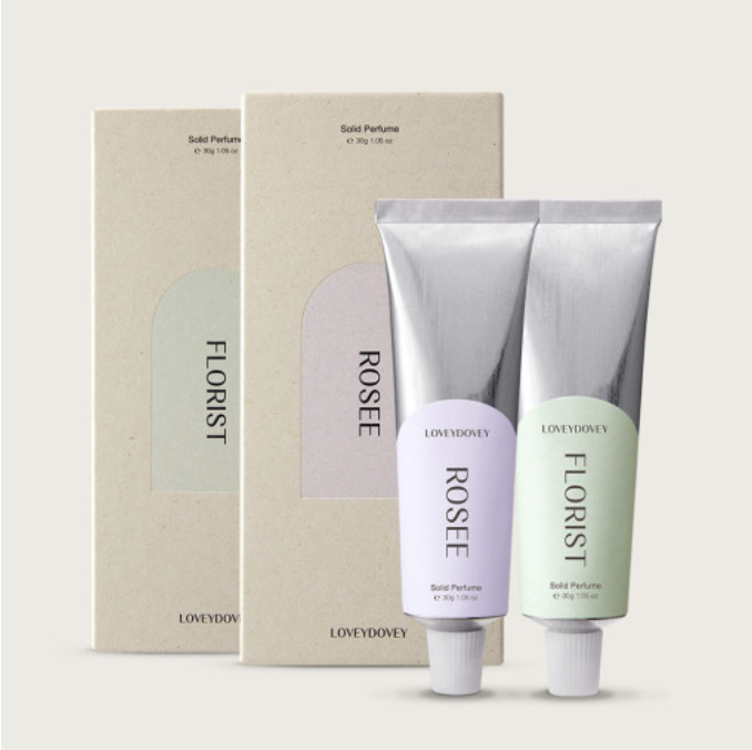 Lovey Dovey] Korean Vegan Solid Perfume 30g Floist/Rosee from