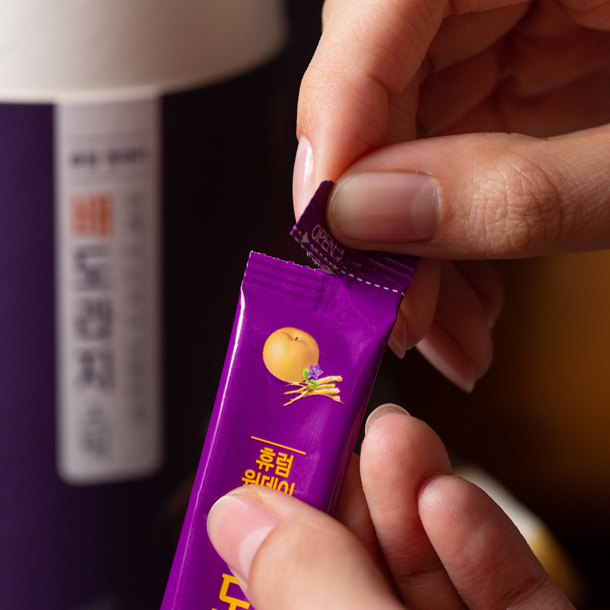 Hurum One-day pear bellflower stick 560g (10g*28 sachets * 2boxes) throat cough care Korean 3-year-old bellflower organic pear-specified honey / from Seoul, Korea