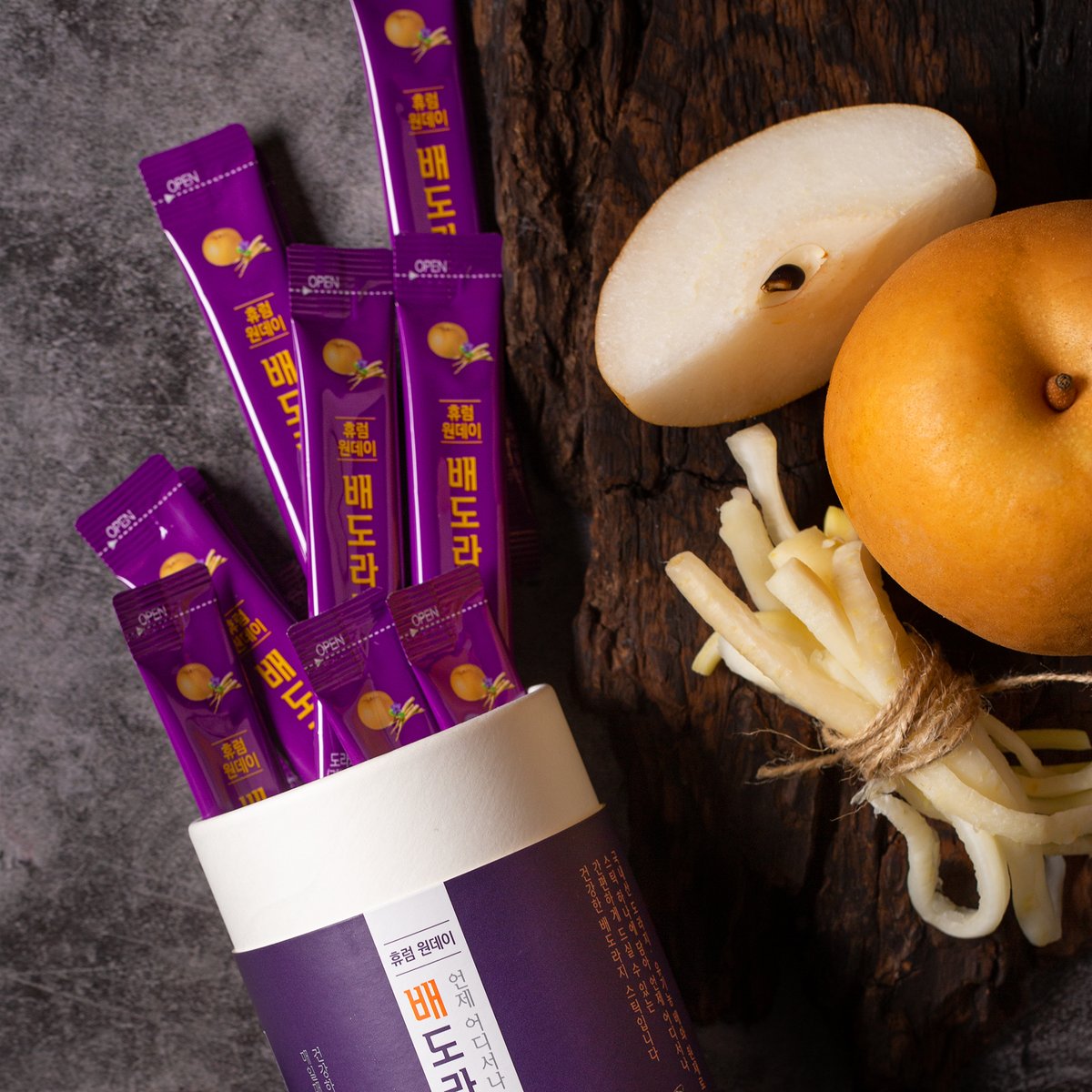 Hurum One-day pear bellflower stick 560g (10g*28 sachets * 2boxes) throat cough care Korean 3-year-old bellflower organic pear-specified honey / from Seoul, Korea