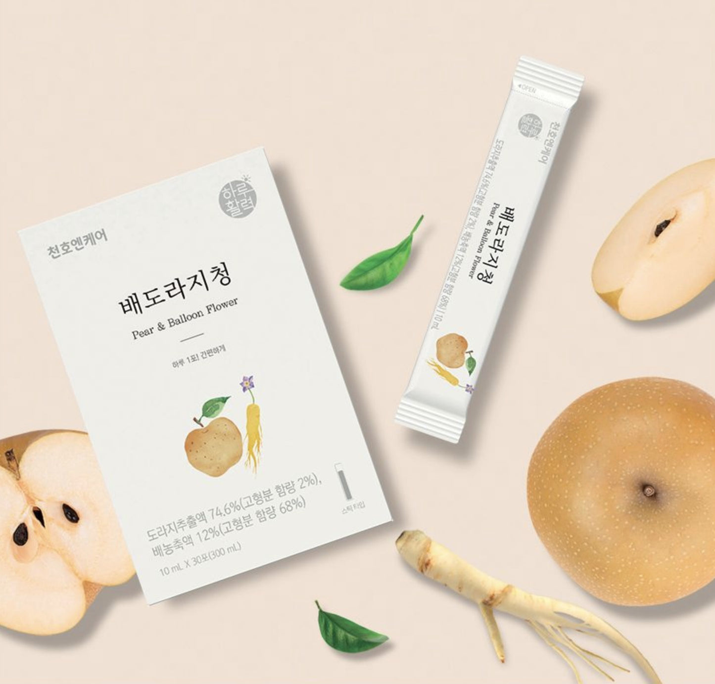 CHUNHO N CARE Pear and Balloon Flower Stick10ml x 30 sticks x 3 boxes