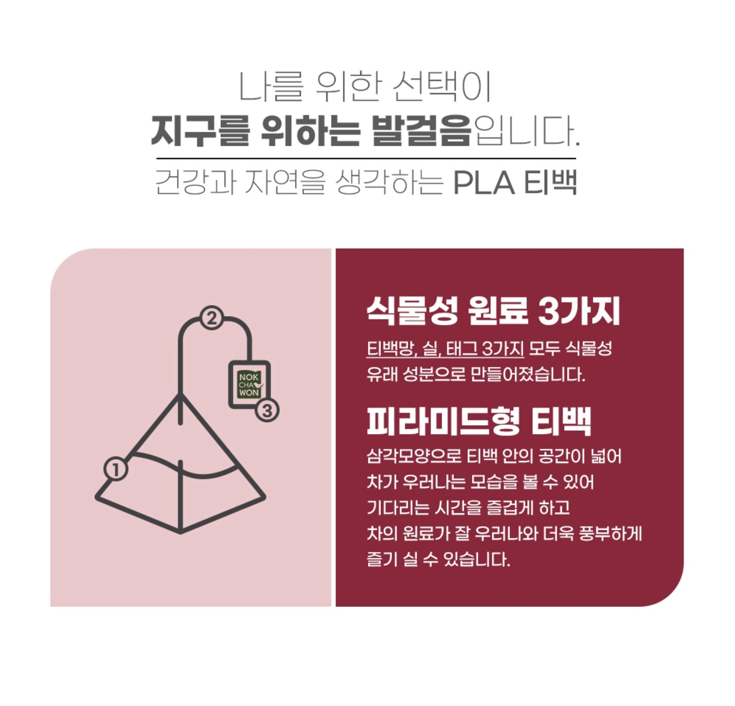 NOK CHA WON Hibiscus Tea 60 Tea Bags (Pyramid Type) Flower Healthier Tea / from Seoul, Korea