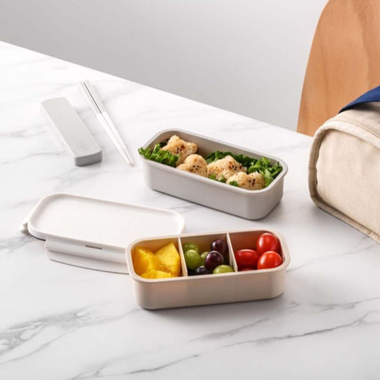 LocknLock Daily Cotton 2-Layer Lunch Box + Chopsticks Set with Insulated Bag Dishwasher Microwave Safe / from Seoul, Korea