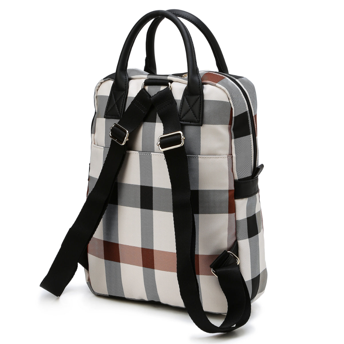 DAKS Beige House Check Lightweight Daily Backpack / from Seoul, Korea