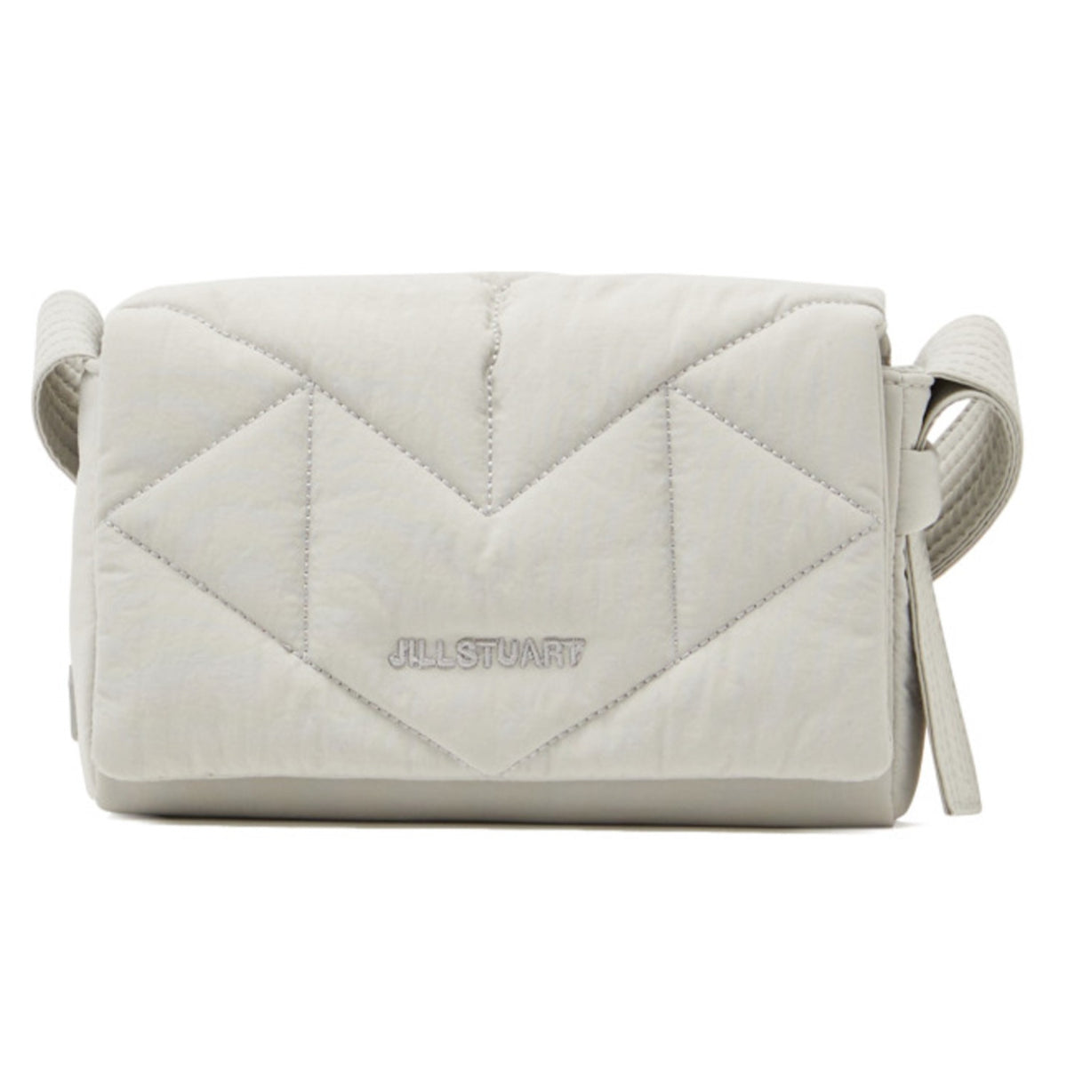 JILLSTUART Rosella Padding Gray Small Shoulder Crossbody Bag Lightweight nylon fabric material/ from Seoul, Korea