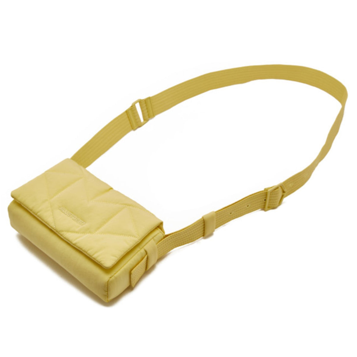 JILLSTUART Rosella Padding Yellow Small Shoulder Crossbody Bag in lightweight nylon fabric/ from Seoul, Korea