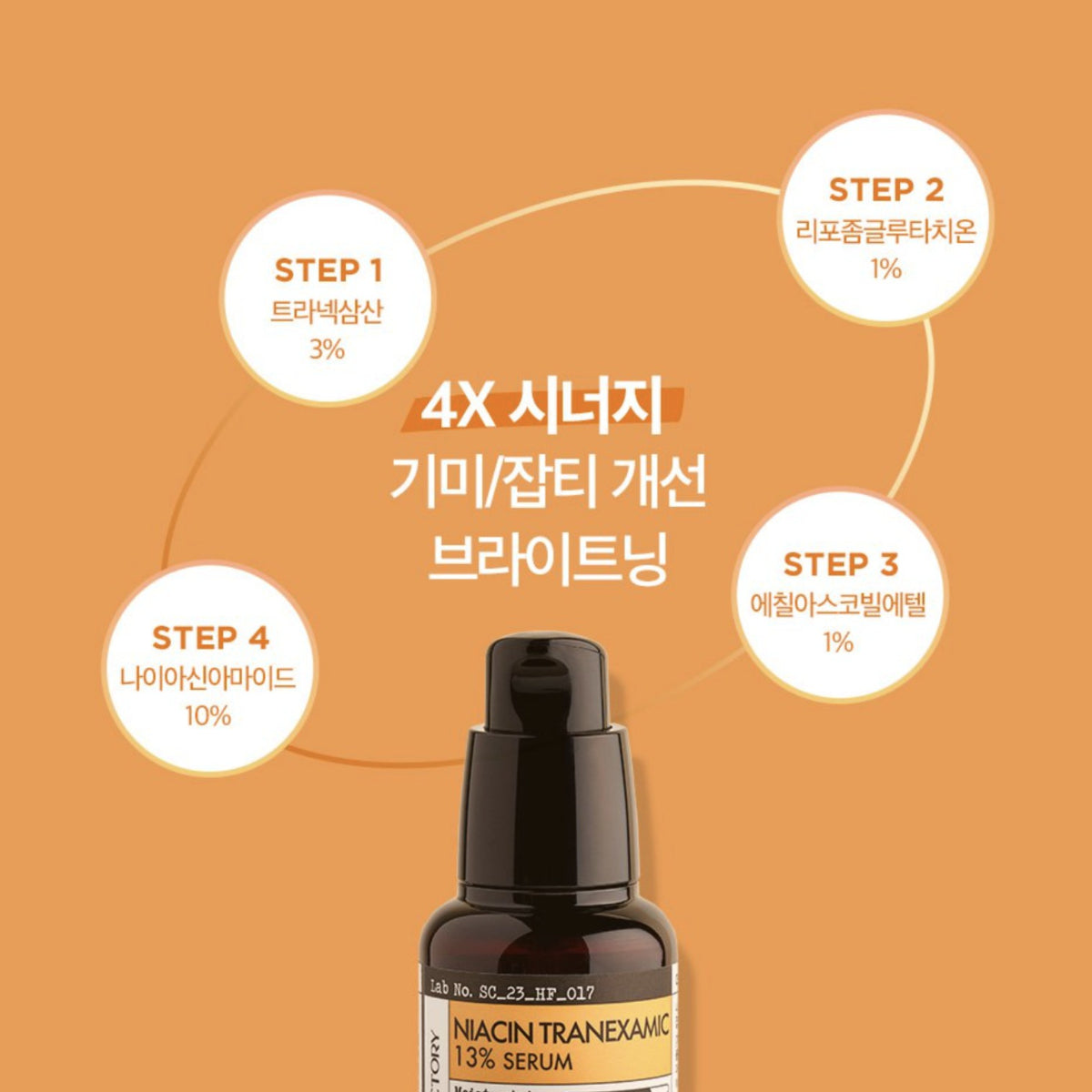 Derma Factory Niacin Tranexamic 13% Serum 30ml/Bottle Glutathione Vitamin C Whitening Moisturizing K-beauty Skincare / from Seoul, Korea