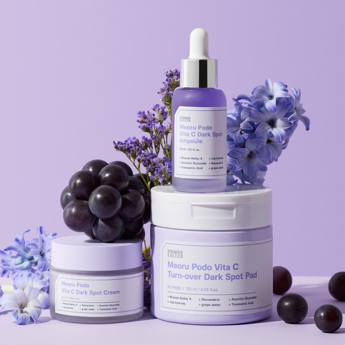 SUNGBOON EDITOR Wild Grape Vita C Dark Spot Cream 50ml (1.69 fl.oz.) Vitamin C Tranexamic Acid Niacinamide Cica / from Seoul, Korea