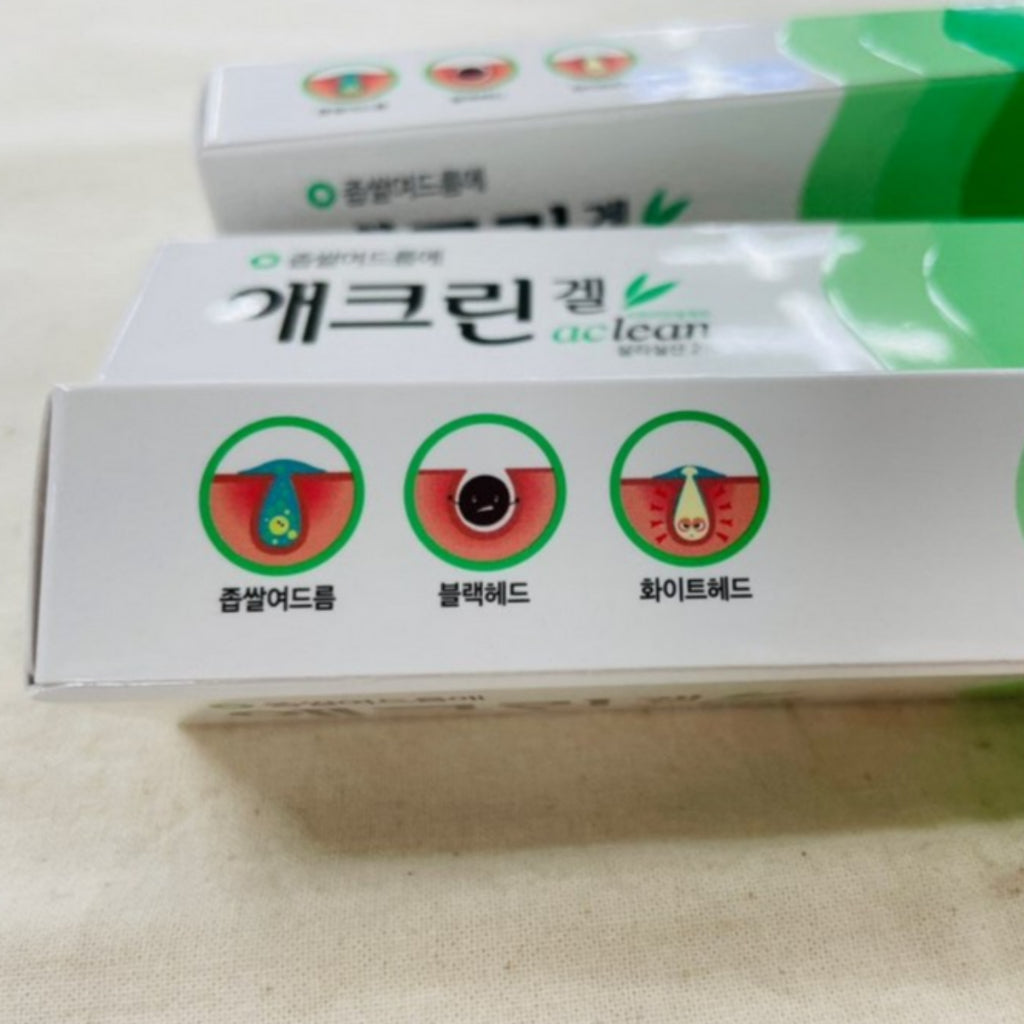 DONG-A Pharm. Aclean Gel 20g/pack Inhibits Acne Bacteria Millet Acne Blackhead Whitehead Care with Acnon Cream / from Seoul, Korea