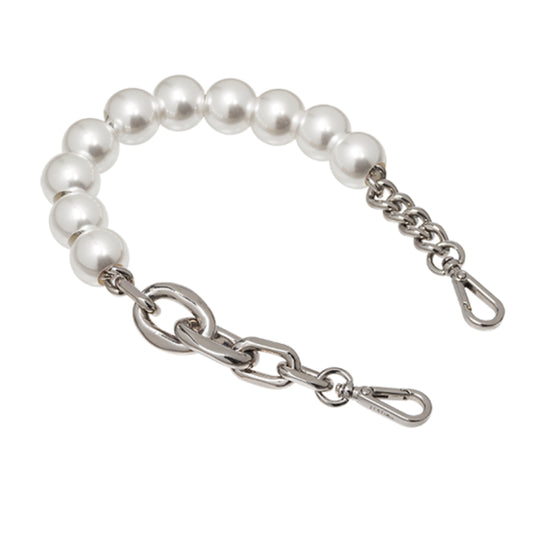 J.ESTINA JOELLE Pearl Short Chain Silver Replaceable Optional Strap / from Seoul, Korea