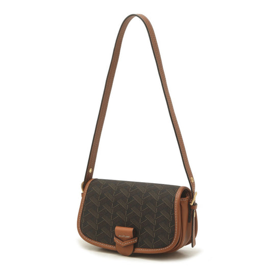 JILLSTUART NEW YORK Rosella Chilling Brown Pattern Leather Shoulder Bag S / from Seoul, Korea