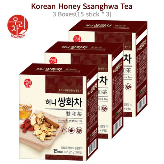 [SONGWON] Teh Madu Ssanghwa Teh Herbal Hitam Kekebalan Tubuh Perawatan Kelelahan Teh Tradisional Korea / dari Seoul, Korea