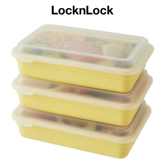 [LocknLock] DosiLock Meal-prep Lunchbox 3p, Makanan Makan Siang Salad Roll Container/ Lock&Lock Lock and Lock / dari Seoul, Korea