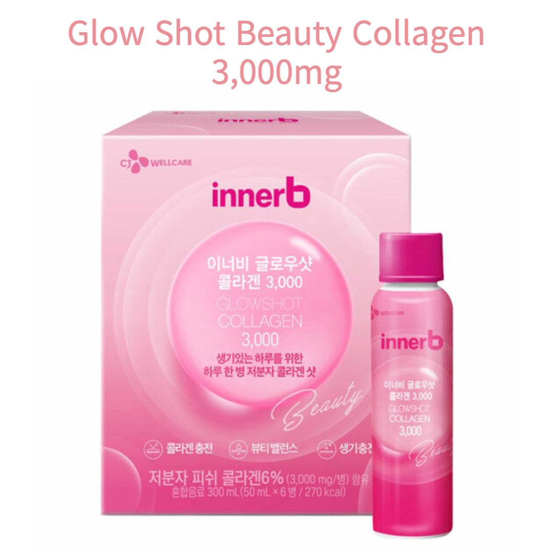 [CJ Wellcare] Inner B Glow Shot Collagen 3.000mg 12 botol (50ml/botol*12) Inner Beauty Elastin K-beauty/dari Seoul, Korea