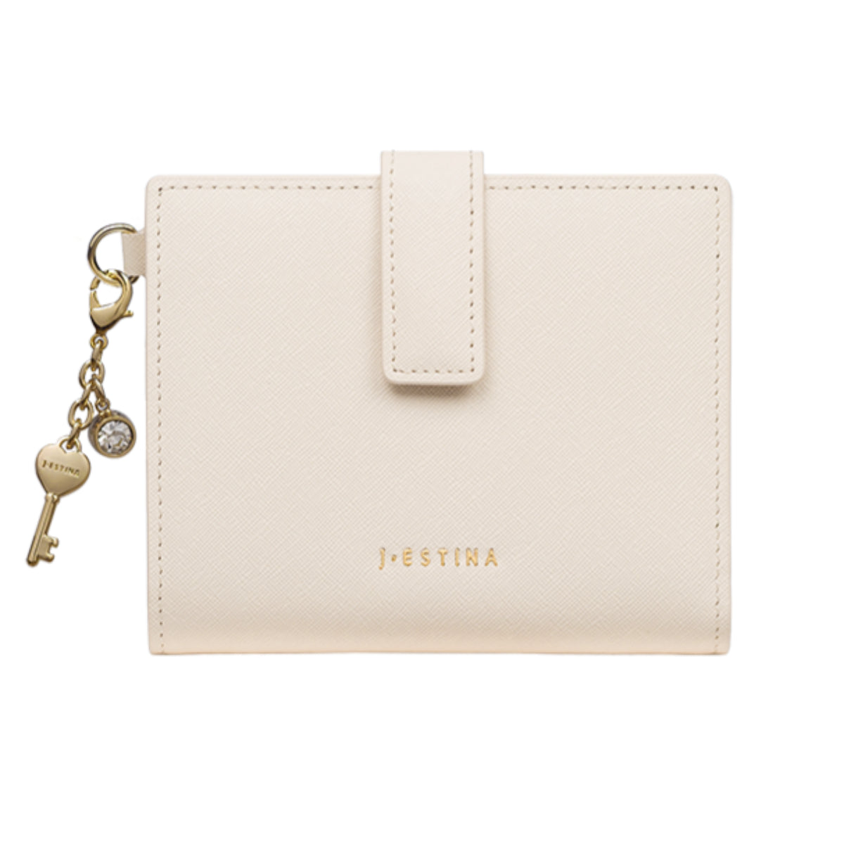 J.ESTINA LUCY Slim Bifold Wallet White Bill Credit Card ID Card Wallet / from Seoul, Korea