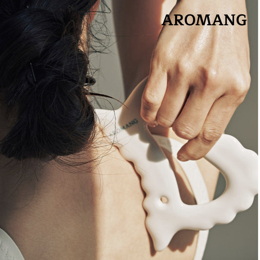 AROMANG Body Massager Porcelain Guasha Pouring Body Meridian Massage Ruler K-beauty / from Seoul, Korea