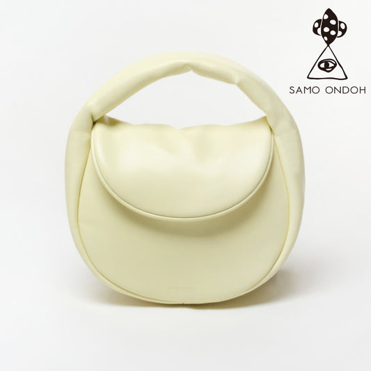 SAMO ONDOH Flap Mug Bag S Lambskin Style Lime 10 Degree Handbag Mini Bag / from Seoul, Korea