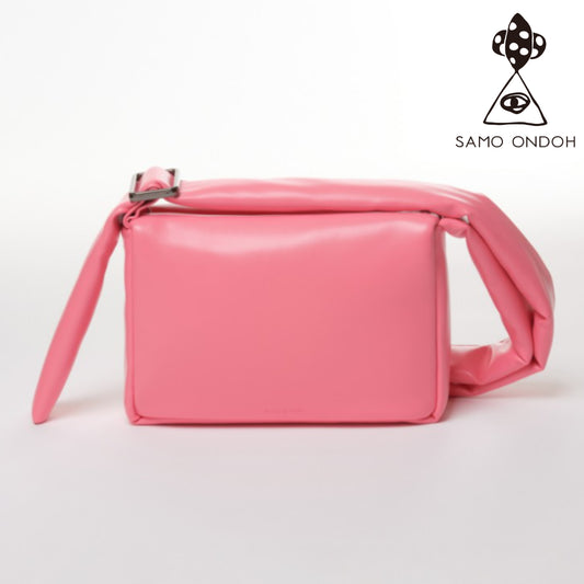 SAMO ONDOH nemo bag S Lambskin Style - Magenta 10 degree Shoulder Crossbody Bag / from Seoul, Korea