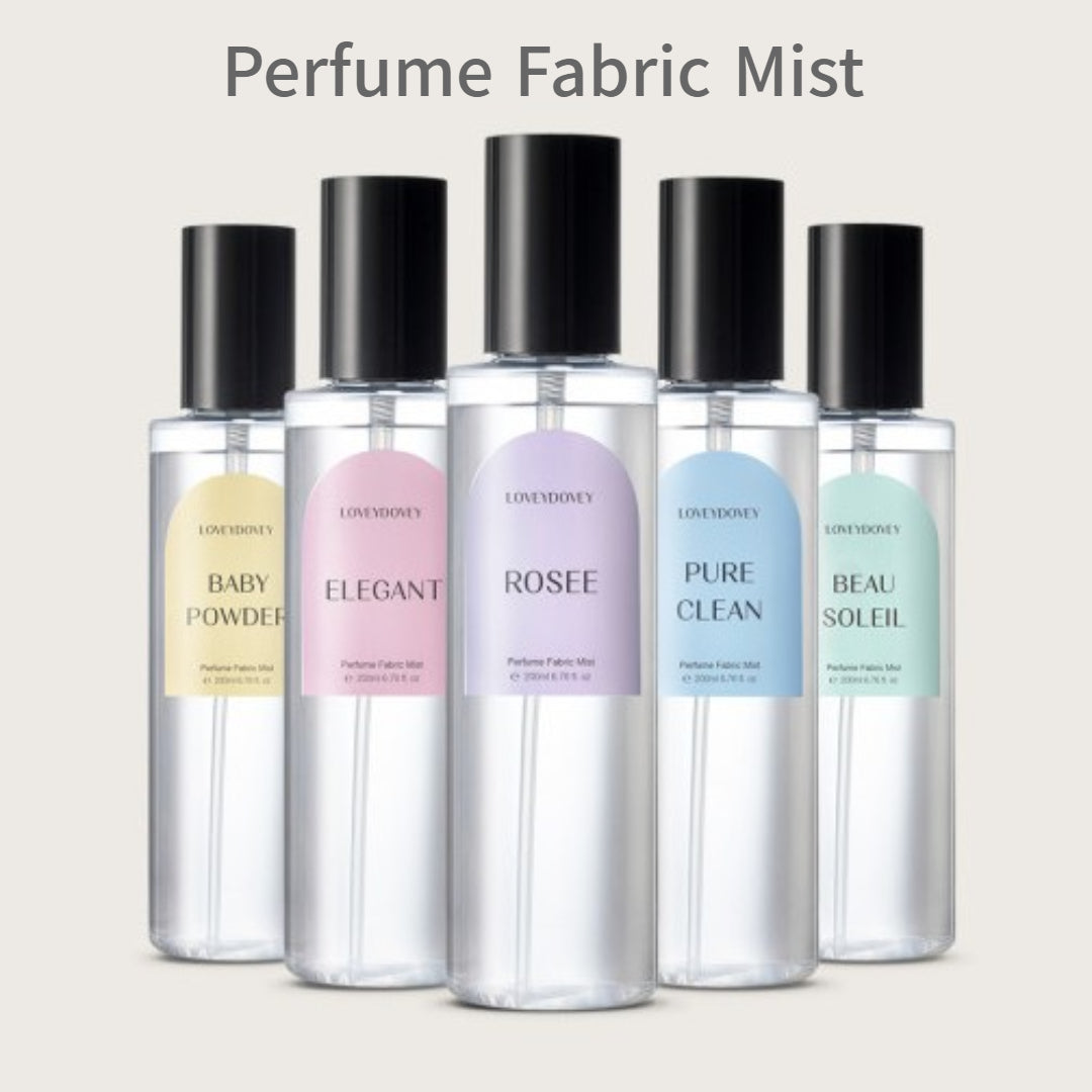 [Lovey Dovey] Fabric Perfume Mist 200ml 9-fragrances deodorization antibacterial Vegan Eco-friendly Green Formula Ecocert EWG Green / from Seoul, Korea