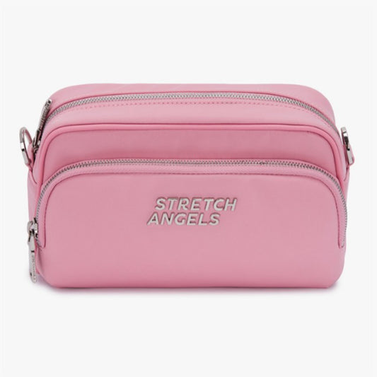 STRETCH ANGELS New Air Panini Bag Pink Crossbody Shoulder Fabric Bag / from Seoul, Korea