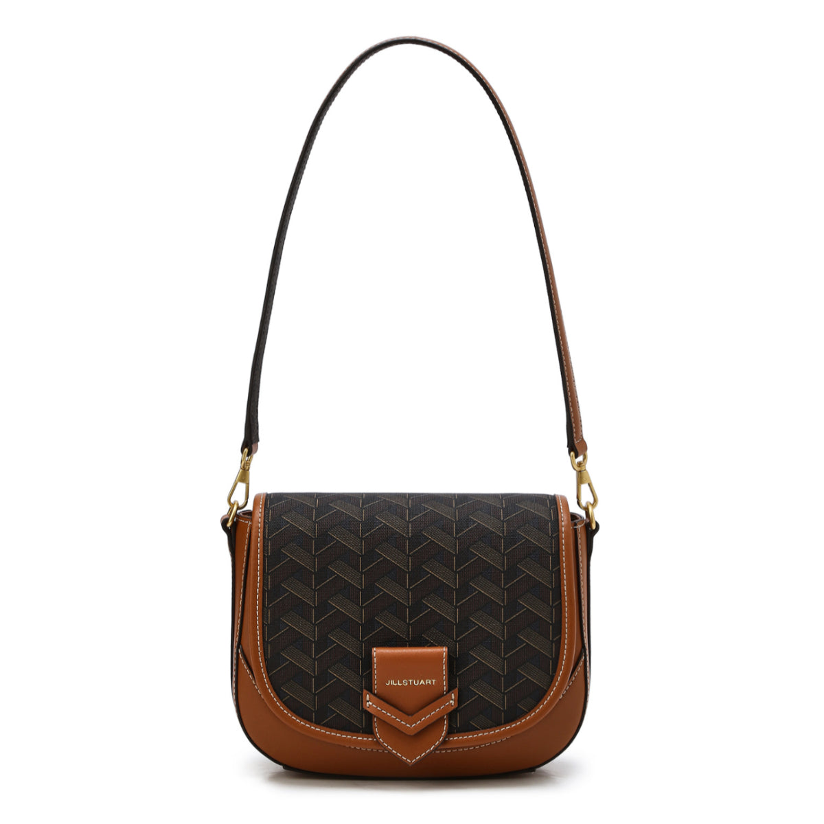 JILLSTUART NEW YORK Rosella Chilling Brown Pattern Leather Shoulder Bag S / from Seoul, Korea