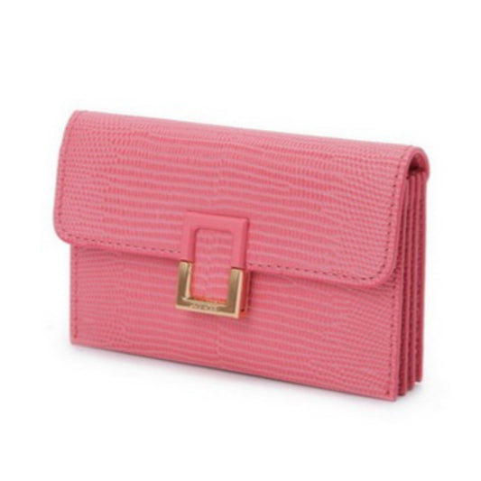 COURONNE Lilane Accordion Card Wallet Tea Rose ID Coupon Leather Wallet / from Seoul, Korea