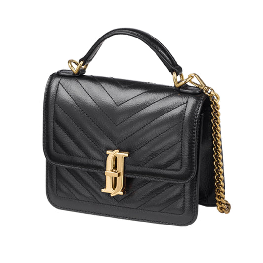 J.ESTINA JOELLE Quilting Mini Satchel Black Detachable Strap / from Seoul, Korea