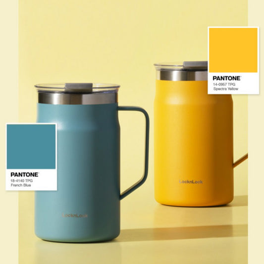 LocknLock Metro Mug Tumbler 600ml 2 colours, Colorful Coffee Tea Table Mug Thermos Venti Size / from Seoul, Korea