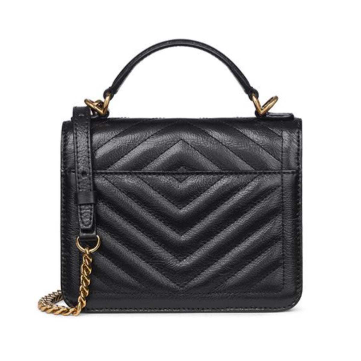 J.ESTINA JOELLE Quilting Mini Satchel Black Detachable Strap / from Seoul, Korea