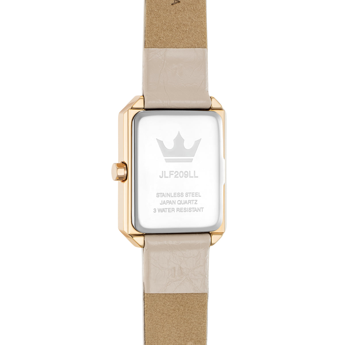 J.ESTINA Tiara Analog Watch Rose Gold Case Mother-of-pearl Dial Cream Leather Band / from Seoul, Korea