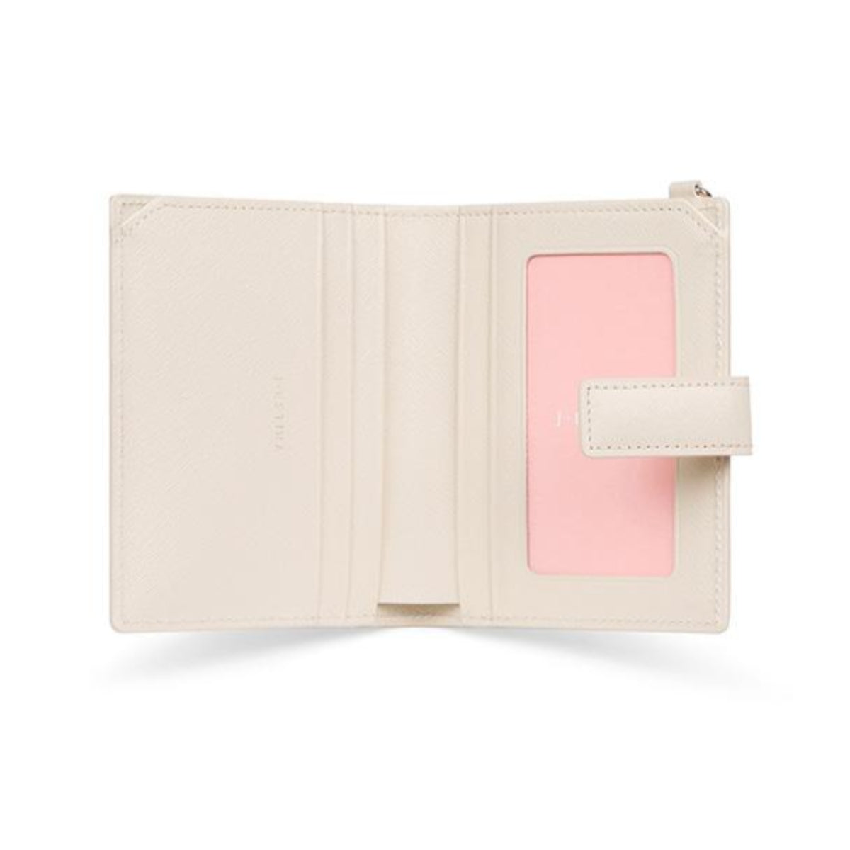 J.ESTINA LUCY Slim Bifold Wallet White Bill Credit Card ID Card Wallet / from Seoul, Korea