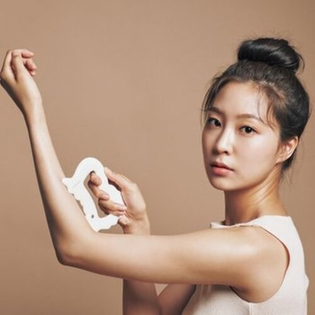 [AROMANG] BB(Body Beauty) Body Massager Porcelain Guasha Pouring Body Meridian Massage Ruler K-beauty / dari Seoul, Korea