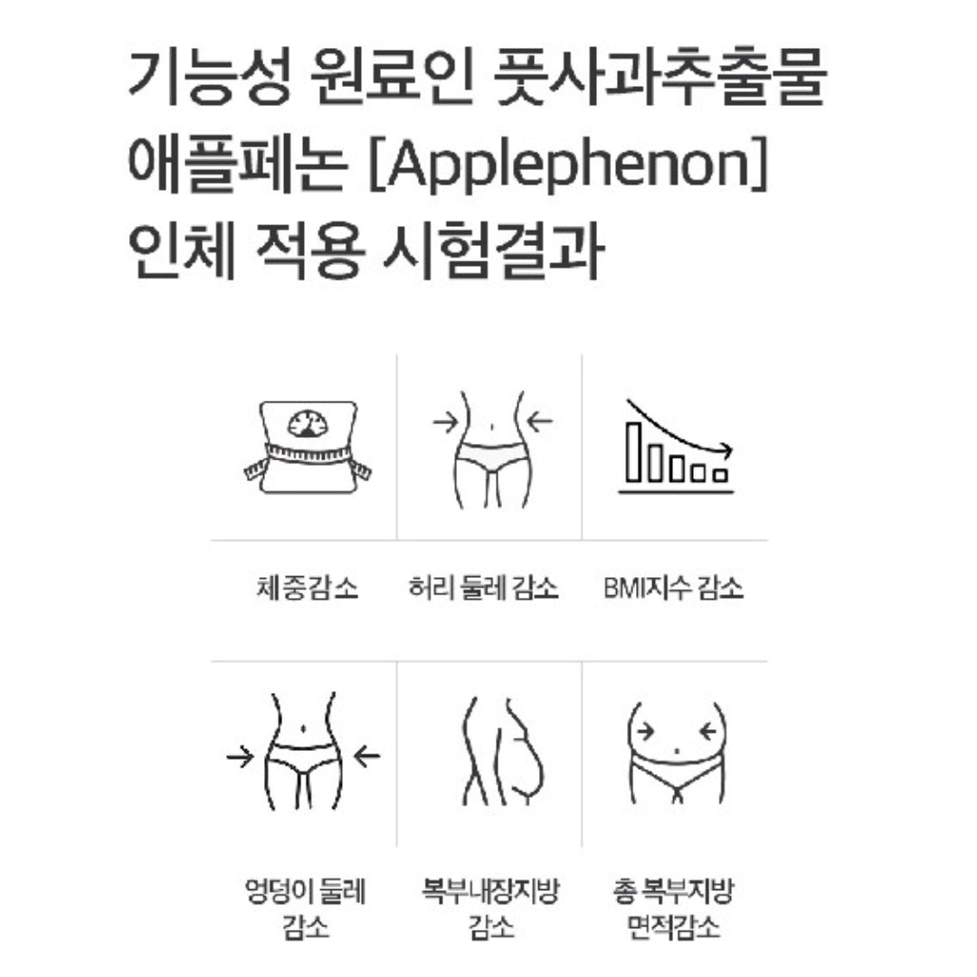 [SkinnyLab] Applephenon Slimming Body Diet Jelly Unripe Apple Polyphenol 14 stick/box selama 7 hari / dari Seoul, Korea