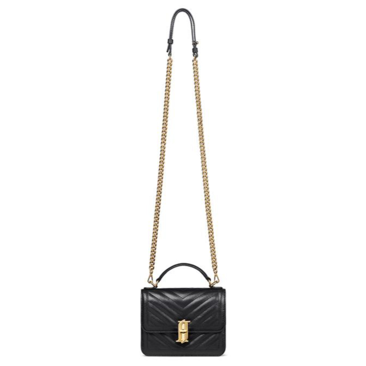 J.ESTINA JOELLE Quilting Mini Satchel Black Detachable Strap / from Seoul, Korea