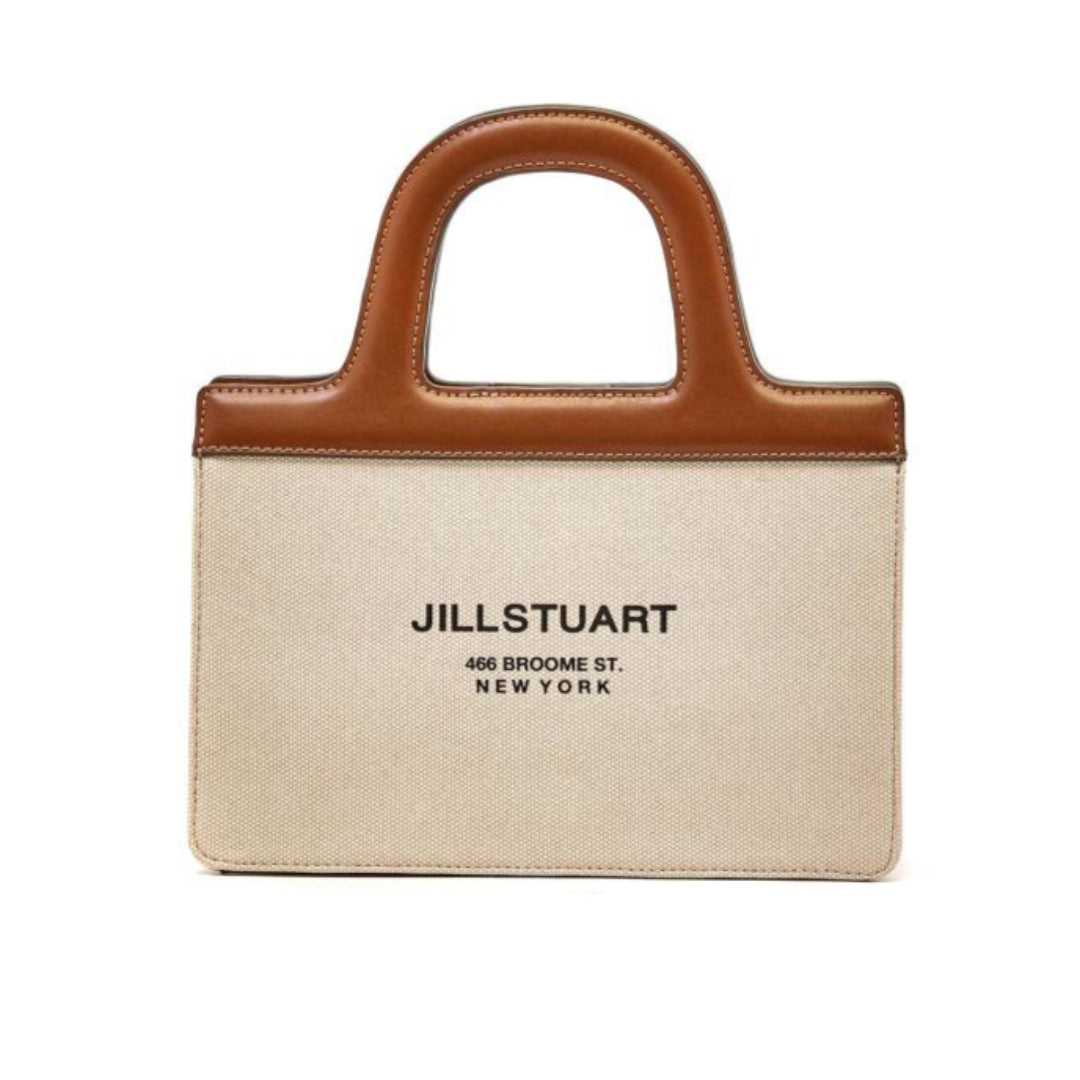 JILL BY JILLSTUART PAPER 22 Ivory Vegan Leather Mini Tote Bag Shoulder Crossbody Women Bag / from Seoul, Korea