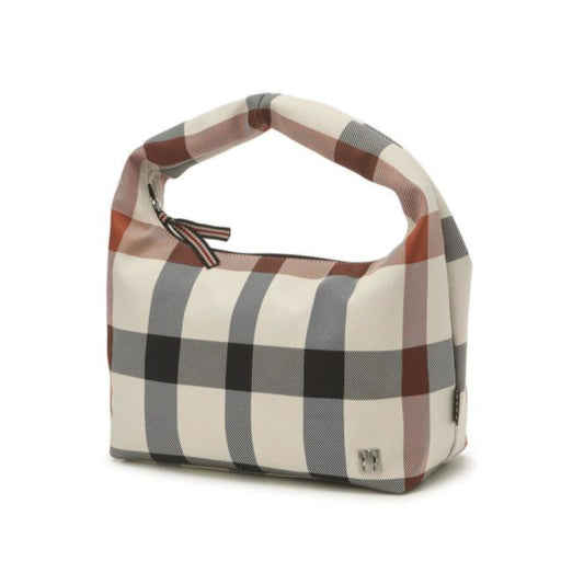 [DAKS] Beige Big House Check Ringan Daily Mini Bag Light Beige Fabric Women's Tote Bag / dari Seoul, Korea