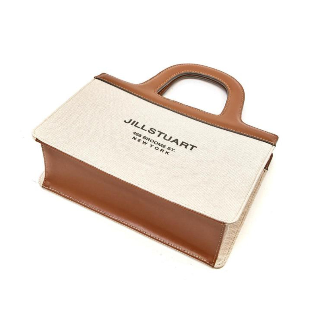 JILL BY JILLSTUART PAPER 22 Ivory Vegan Leather Mini Tote Bag Shoulder Crossbody Women Bag / from Seoul, Korea