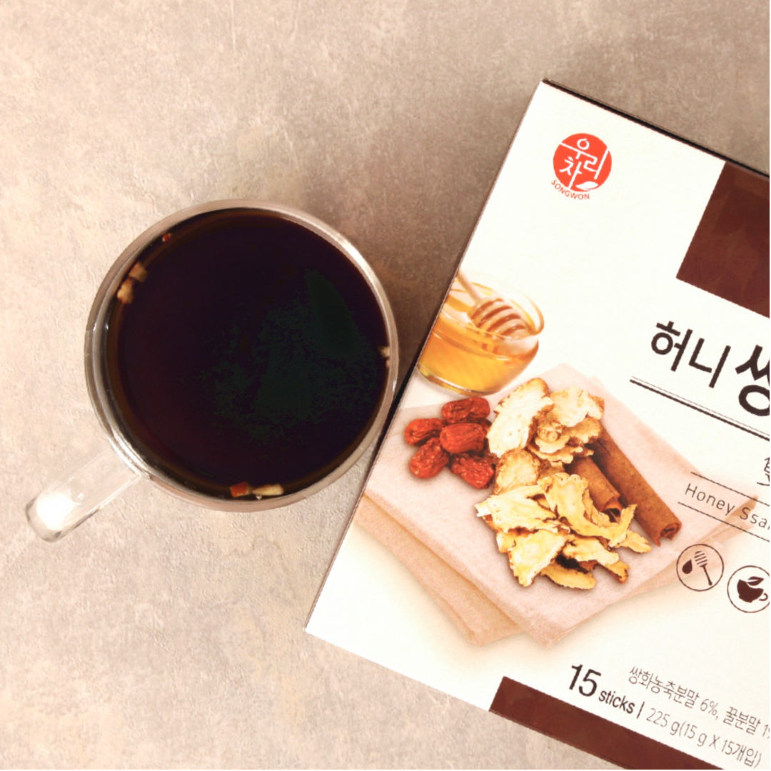 SONGWON Honey Ssanghwa Tea Black Herbal Tea Immunity Fatigue Care Korean Traditional Tea / from Seoul, Korea