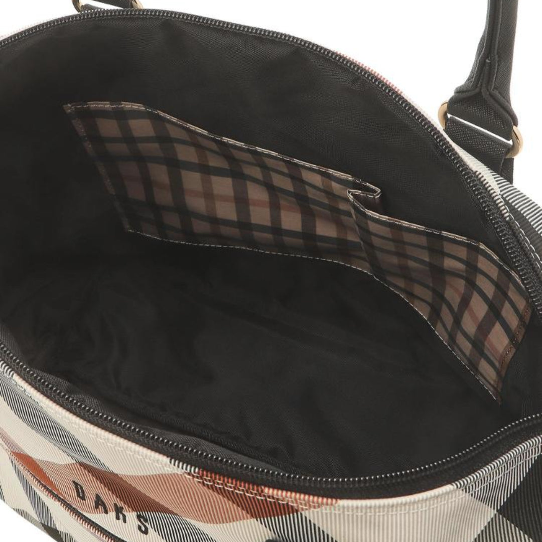 [DAKS] Beige Diagonal Big Check Ringan Tote Bag Dark Beige Women's Golf Daily Bag / dari Seoul, Korea