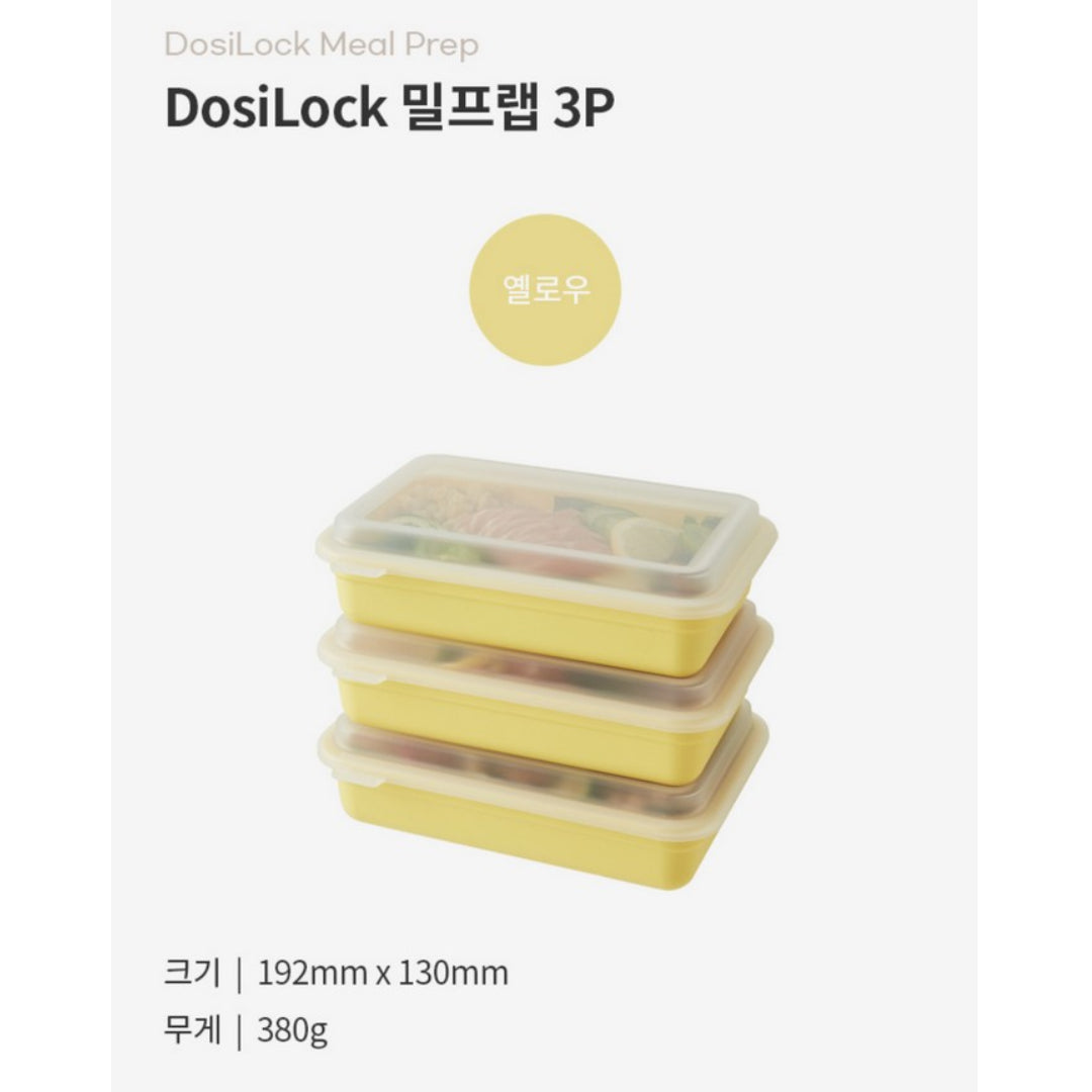 LocknLock DosiLock Meal-prep Lunchbox 3p, Food Lunch Salad Roll Container/ Lock&Lock Lock and Lock / from Seoul, Korea