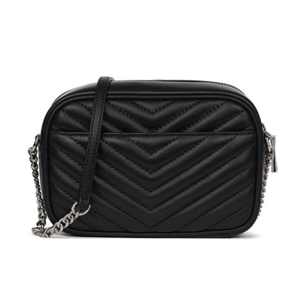 J.ESTINA RUBY SM Crossbody Shoulder Bag Black Lambskin Quilting Light Weight Bag / from Seoul, Korea