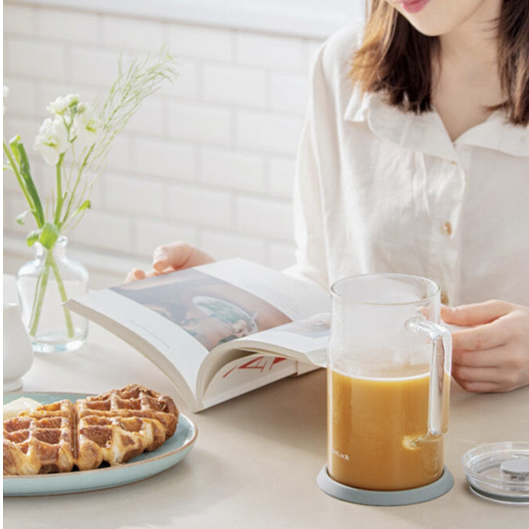 [LocknLock] Mug Kaca Tahan Panas Metro 560ml Mug Meja Air Teh Kopi Dingin Panas / dari Seoul, Korea