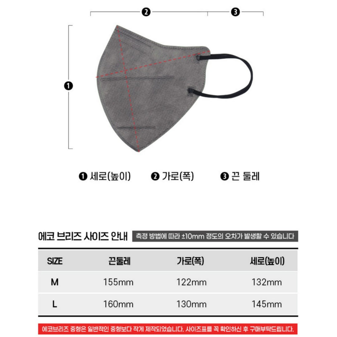 [VIUUM] Korea KF94 Mask Bird Beak Type Eco Breeze Large Capacity Bulk Package Onami / from Seoul, Korea