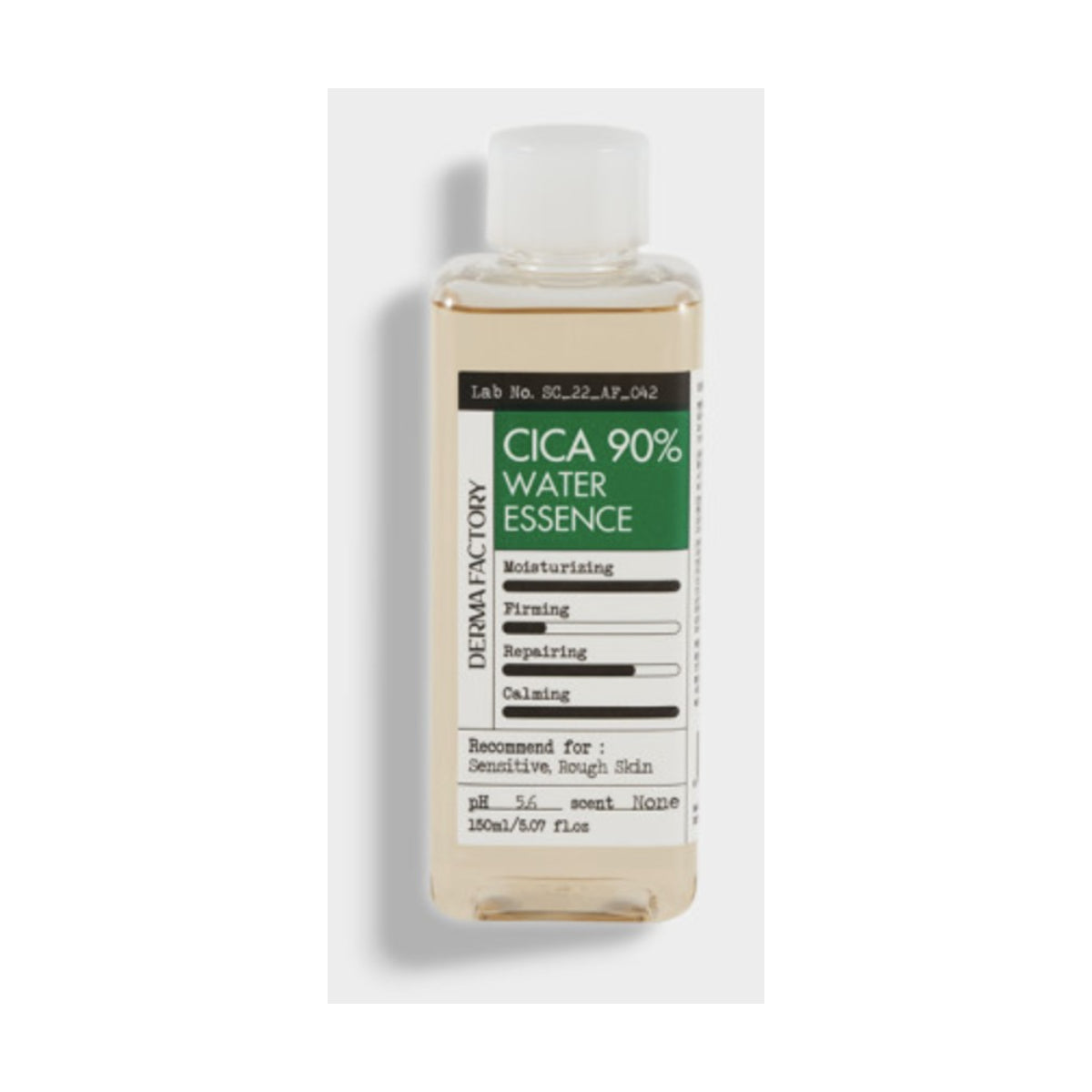 DERMA FACTORY Cica 90% Water Essence 150ml Skin Soothing Moisturizing Repair Centella Asiatica Extract / from Seoul, Korea