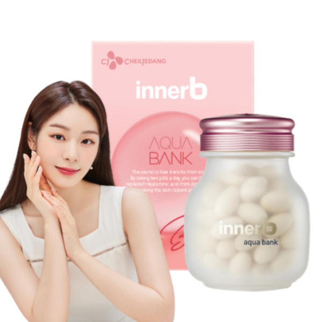 [CJ Wellcare] Inner B Aqua Bank 300mg*56kapsul*2kotak (persediaan 8 minggu) Asam Hyaluronic K-beauty / dari Seoul, Korea